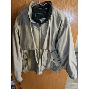 Vintage Limited-Edition London Fog Green Removeable Lining Coat Large Regular